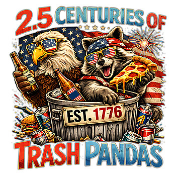 trash pandas png funny patriotic raccoon 4th of july design
