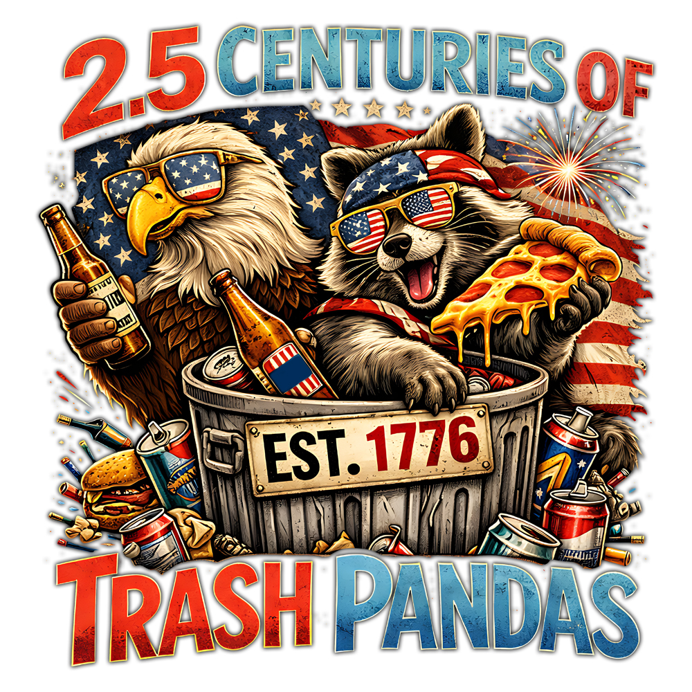 trash pandas png funny patriotic raccoon 4th of july design