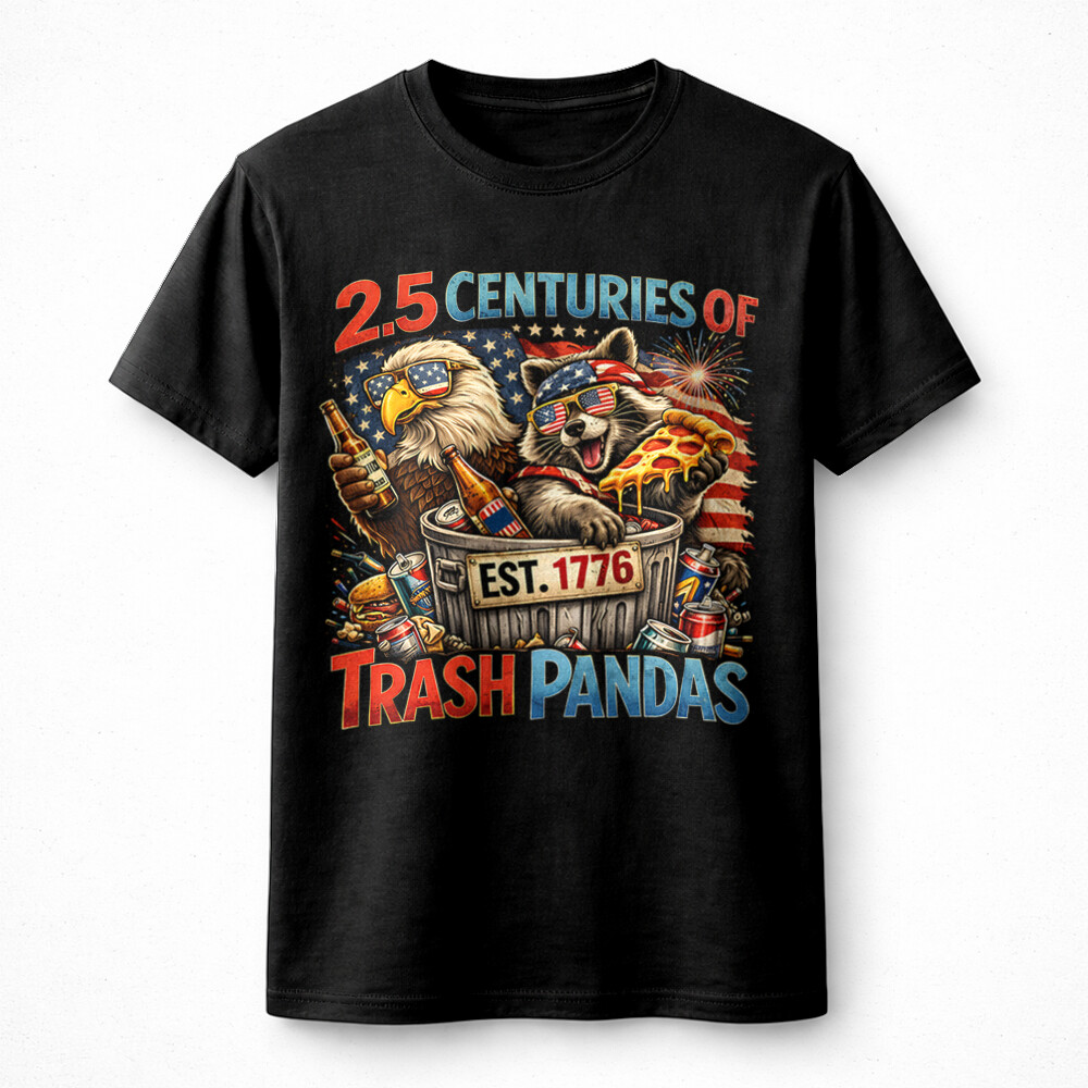 Trash Pandas PNG Bold Funny 4th of July Raccoon Patriotic Digital - Image 2