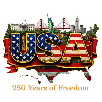 USA 250 Years of Freedom Patriotic