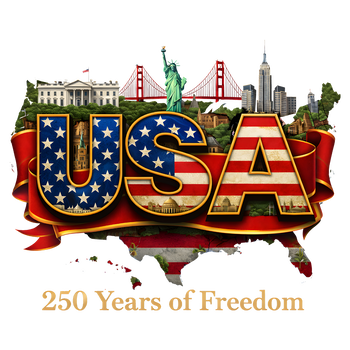 USA 250 Years of Freedom Patriotic