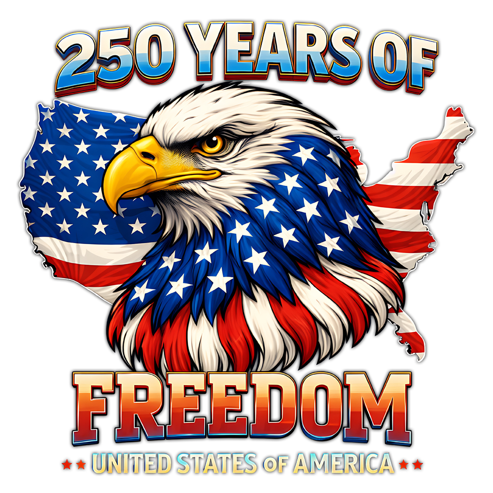 usa eagle png bold patriotic 250 years freedom design