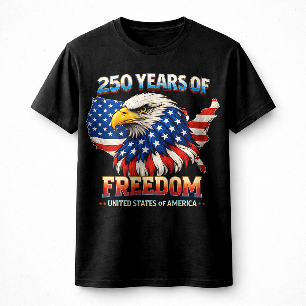 USA Eagle PNG | Bold Patriotic 250 Years Freedom Design - Image 2