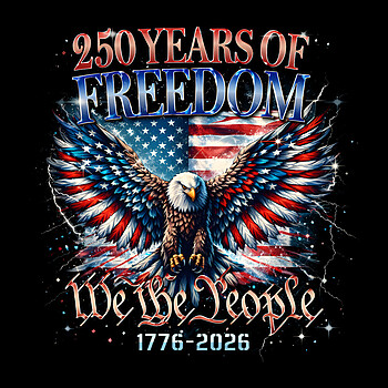 250 years of freedom USA design eagle American flag We The People graphic