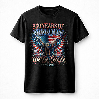 250 years of freedom USA design eagle American flag We The People graphic