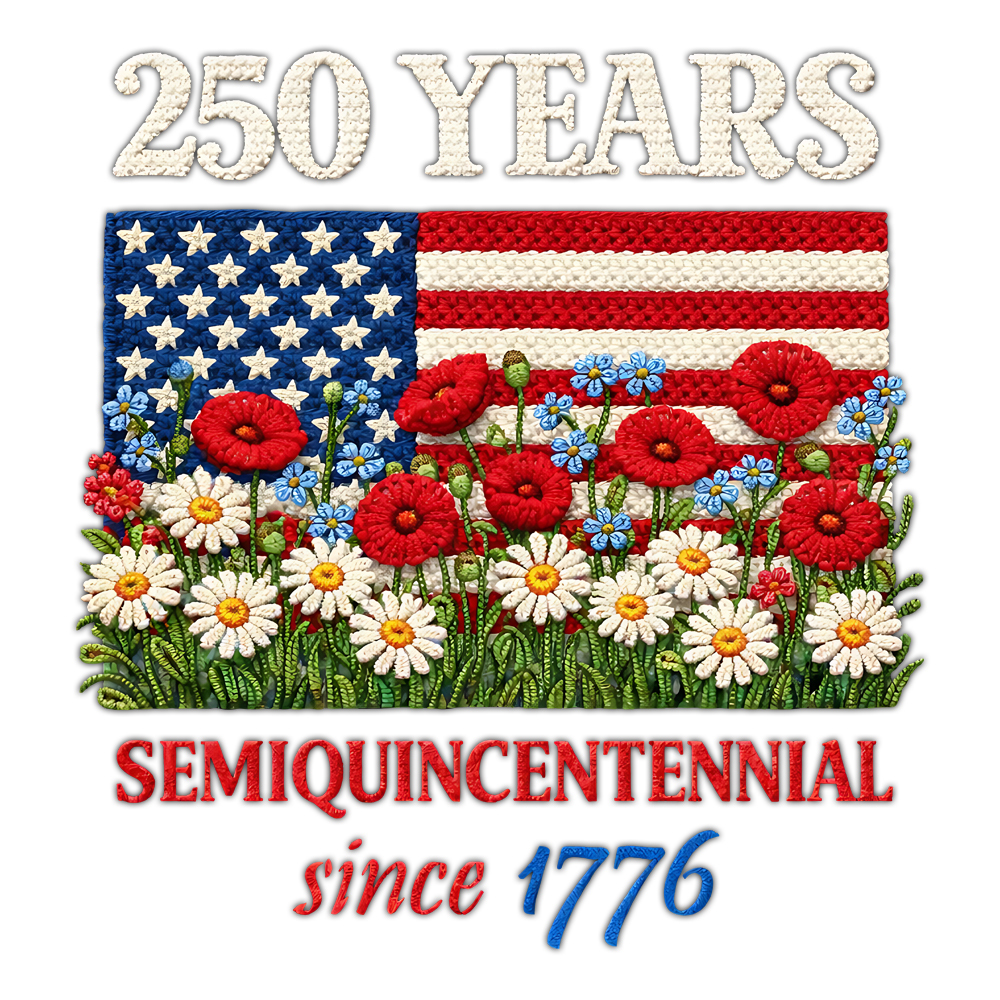 vintage truck png bold patriotic floral 250 years design