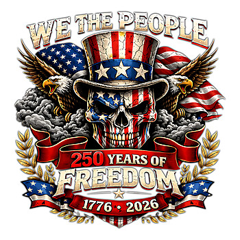 we the people png bold patriotic skull eagle 250 years design