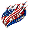 USA 250 Years 1776–2026 Patriotic Jet