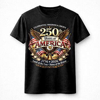 250 years america png bold patriotic eagle 1776 2026 design
