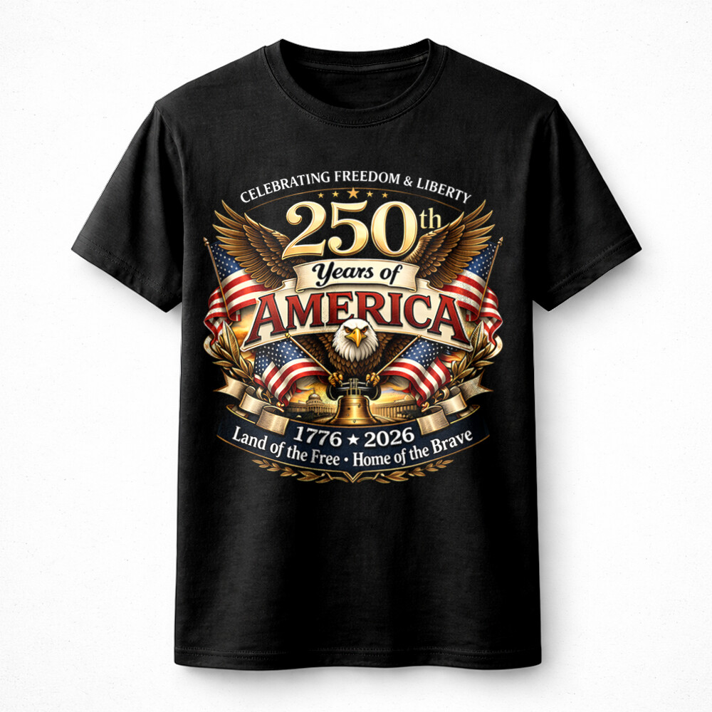 250 years america png bold patriotic eagle 1776 2026 design