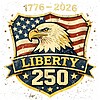 Patriotic Americans Liberty 250 Vintage Eagle Digital