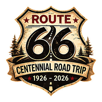route 66 png bold vintage centennial road trip design