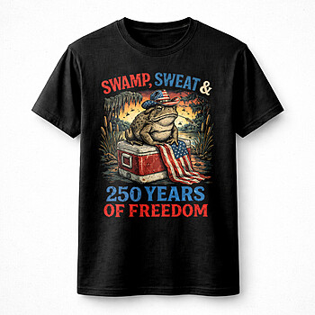 swamp frog png bold funny patriotic 250 years design