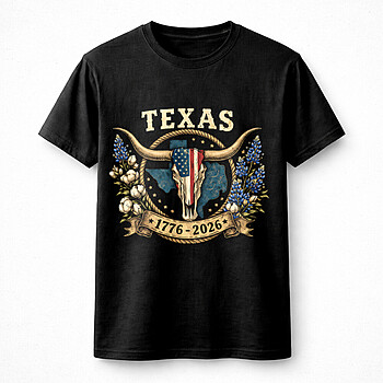 texas longhorn png bold patriotic floral 1776 2026 design