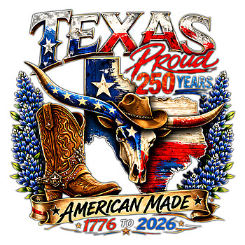texas proud png bold patriotic longhorn 1776 2026 design