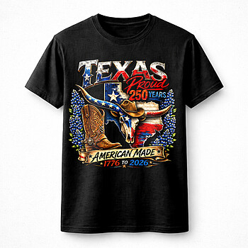 texas proud png bold patriotic longhorn 1776 2026 design