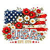 usa floral png bold patriotic flower american flag design