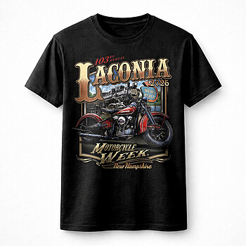 Alternative view of Best Laconia Motorcycle Week 103rd 2026 PNG Vintage Biker Design