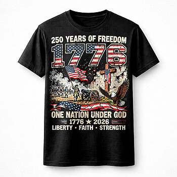 Alternative view of Best 250 Years of Freedom 1776 2026 PNG, Patriotic Eagle Flag Independence Day Design