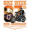 myrtle beach bike week 2026 png skeleton biker anniversary beach design