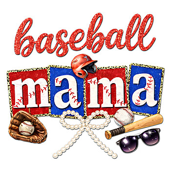 baseball mama png vintage