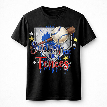 Alternative view of Bold swing for the fences baseball png – Motivational Sports Graphic