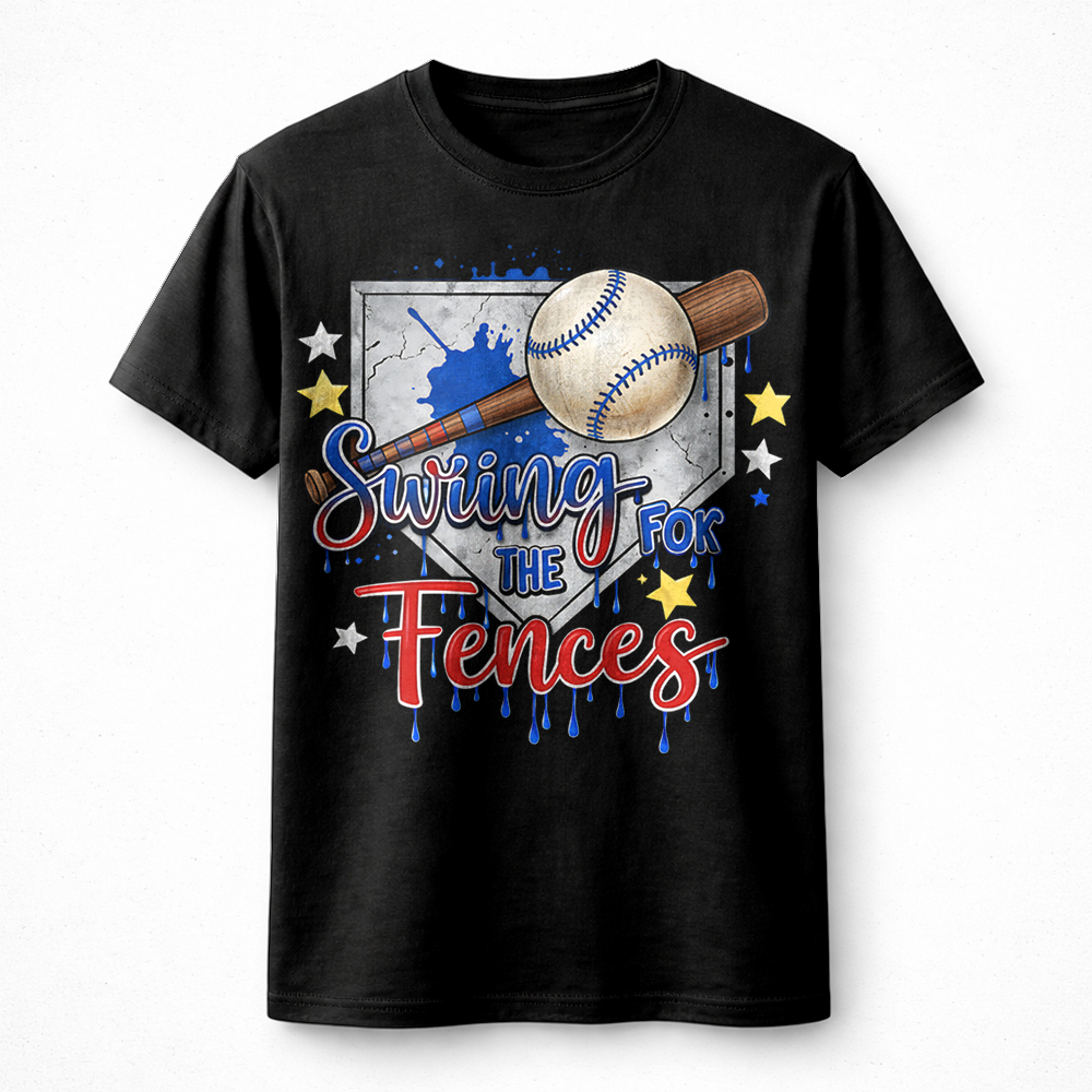 Bold swing for the fences baseball png – Motivational Sports Graphic - Image 2