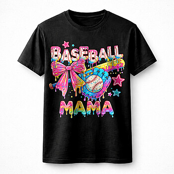 Alternative view of Bold baseball mama png colorful – Trendy Mom Sports Graphic