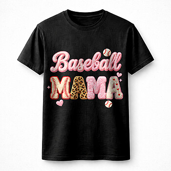Alternative view of Bold baseball mama png cute – Trendy Mom Baseball Graphic
