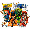 born to ball blocky baseball png pixel baseball players gamer sports design