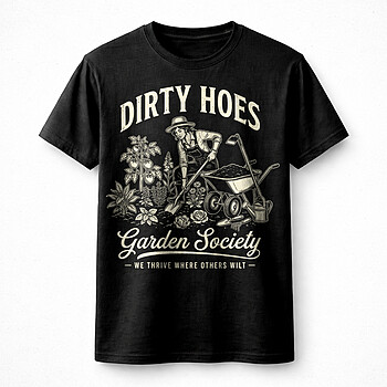 Alternative view of Best Dirty Hoes Garden Society Vintage PNG Funny Farmer Gardening Rustic Design