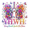 christian floral lungs png colorful faith worship design with flowers and butterflies
