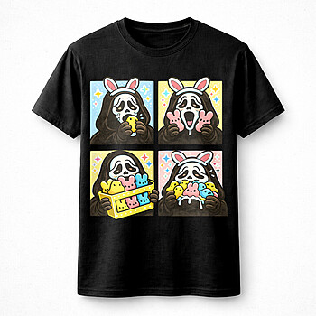 Alternative view of Best Cute Horror Bunny Easter PNG, Spooky Pastel Bunny Mask Candy Aesthetic Design