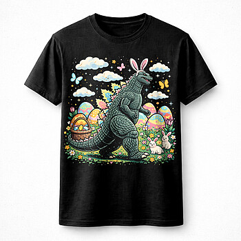 Alternative view of Best Easter Dinosaur Bunny PNG, Funny Monster Egg Hunt Spring Design