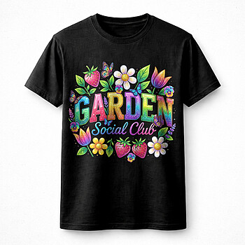 Alternative view of Best Garden Social Club PNG, Cute Floral Gardening Aesthetic Strawberry Design