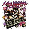 i am yelling cat png funny angry cat keyboard meme donut chaos design