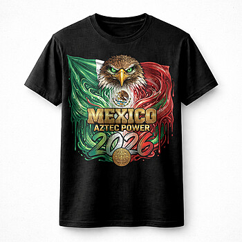 Alternative view of Best mexico aztec power 2026 png – Vintage Eagle Football Graphic