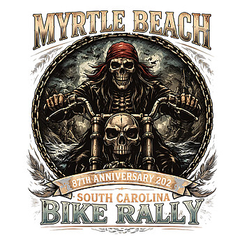 myrtle beach bike rally 87th 2026 png skull biker pirate motorcycle design