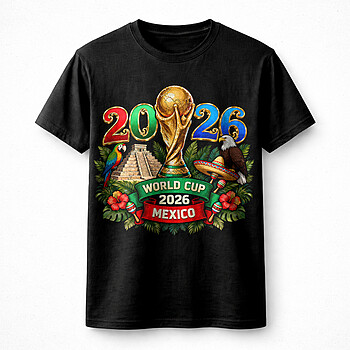 Alternative view of Bold mexico world cup 2026 trophy png – Premium Football Graphic