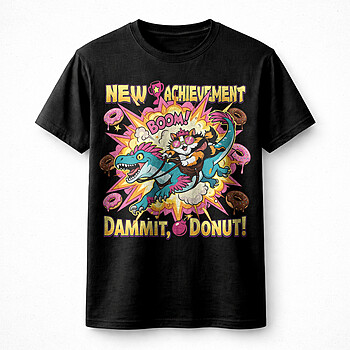 Alternative view of new achievement dammit donut png – Funny Gaming Style Graphic