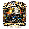 pcb spring run 2026 png motorcycle eagle panama city beach biker design