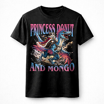 Alternative view of princess donut and mongo png – Epic Fantasy Character Graphic