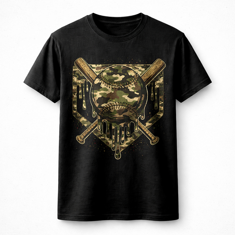 Bold camo baseball png – Rugged Military Sports Graphic - Image 2