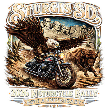 sturgis sd motorcycle 86th anniversary png eagle biker mount rushmore design