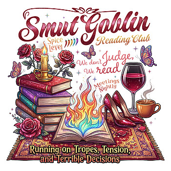 smut goblin png spicy book club fantasy reader aesthetic book lover design