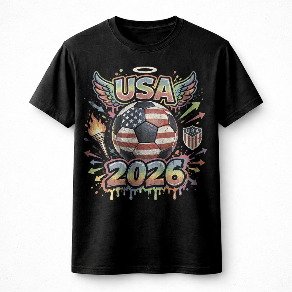 Bold usa 2026 soccer png – Stunning Patriotic Football Graphic - Image 2
