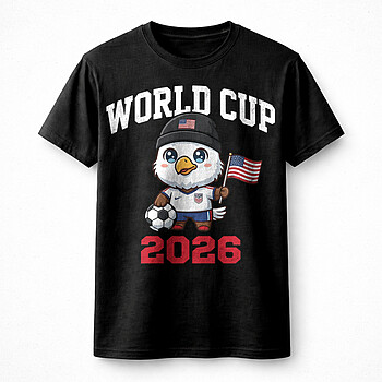 Alternative view of Best world cup 2026 usa mascot png – Cute Football Fan Graphic