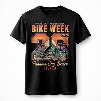 Alternative view of Bike Week 2026 Panama City Beach PNG - Epic Biker Design