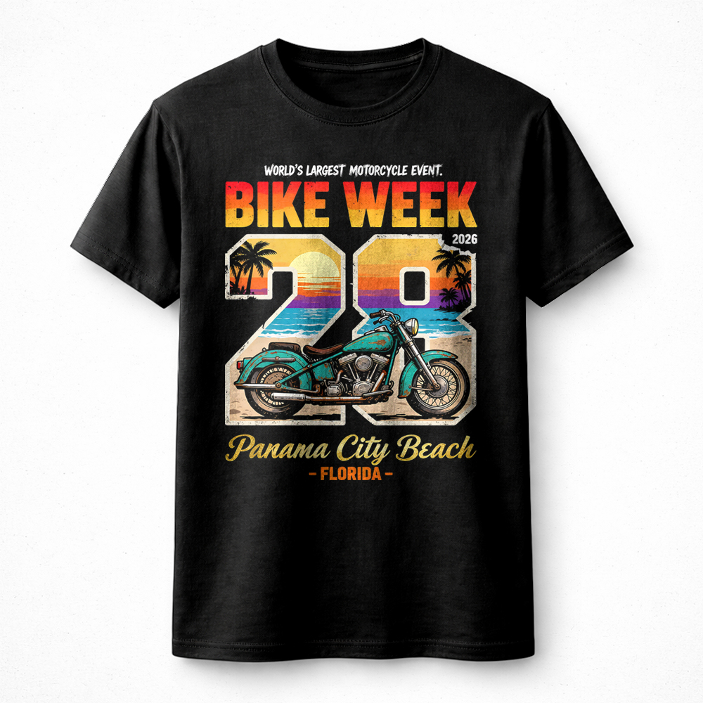 Biker Bike Week 2026 PNG - Ultimate Retro Florida Art - Image 2