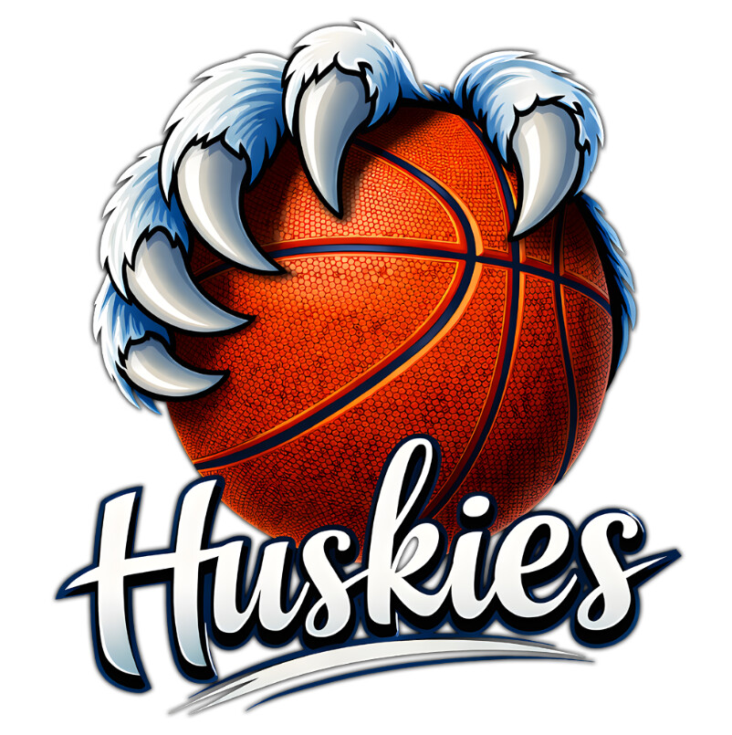 Husky basketball claws png